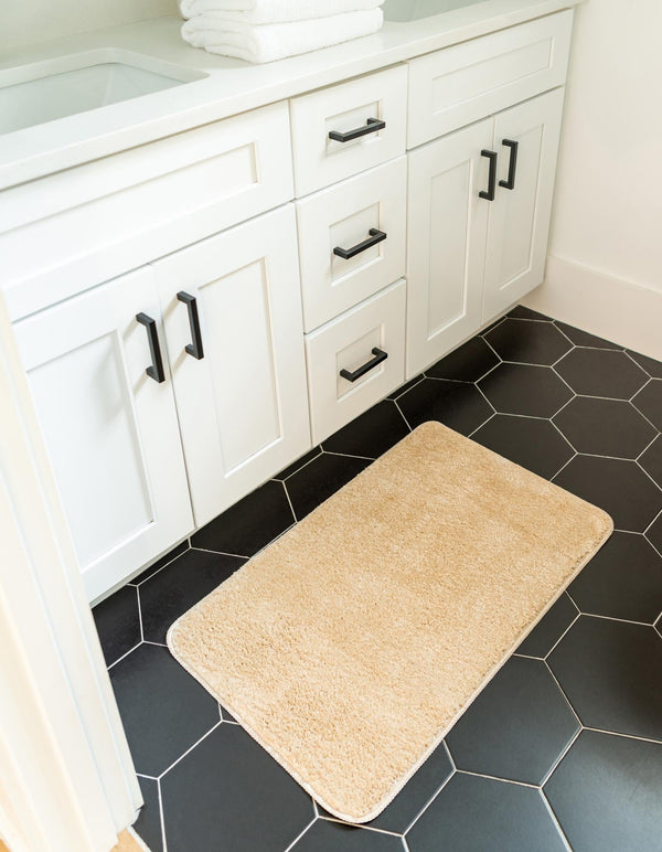 Cozy Home Spa Mats Collection Area Rug - Serenity Rectangle Sandy Beige  lifestyle 3