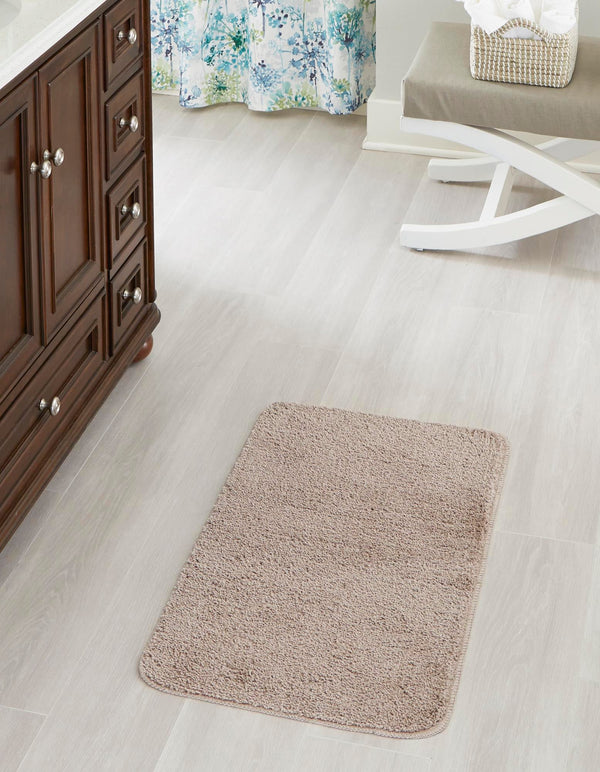 Cozy Home Spa Mats Collection Area Rug - Serenity Rectangle Taupe  lifestyle 4