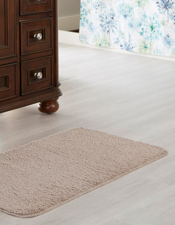 Cozy Home Spa Mats Collection Area Rug - Serenity Rectangle Taupe  lifestyle 15