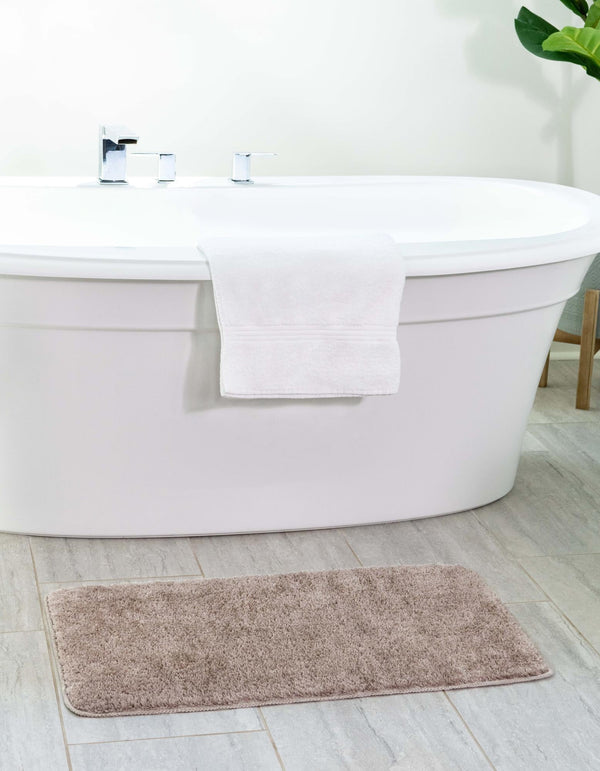 Cozy Home Spa Mats Collection Area Rug - Serenity Rectangle Taupe  lifestyle 25