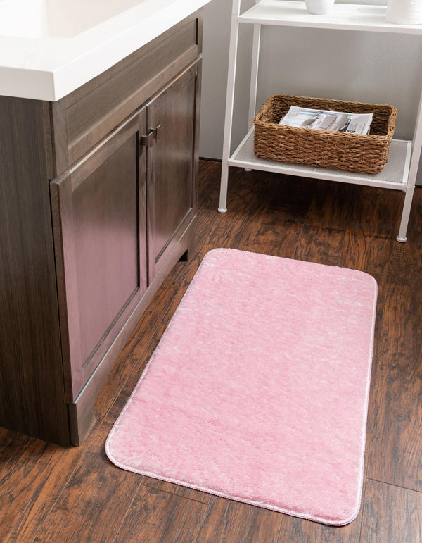 Cozy Home Spa Mats Collection Area Rug - Serenity Rectangle Baby Pink  lifestyle 6
