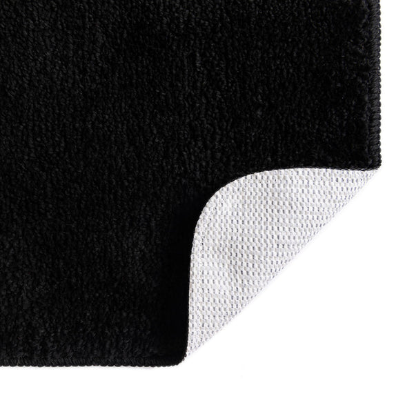 Cozy Home Spa Mats Collection Area Rug - Serenity Rectangle Midnight Black  lifestyle 60