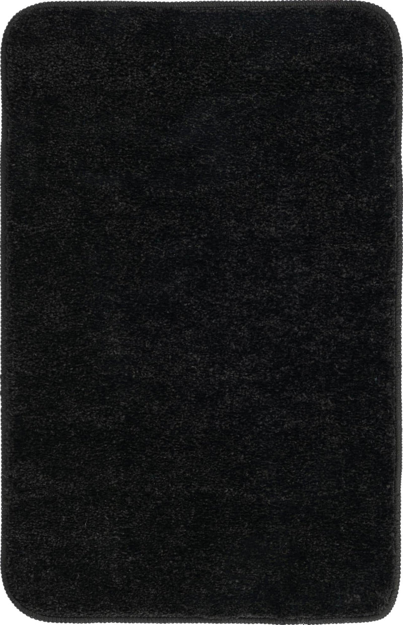 Cozy Home Spa Mats Collection Bath Mat - Serenity Rectangle Midnight Black  lifestyle 2