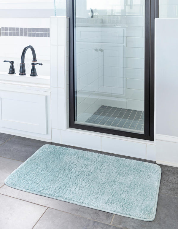 Cozy Home Spa Mats Collection Area Rug - Serenity Rectangle Powder Blue  lifestyle 30