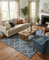 Savannah Pergola Collection Area Rug - Arbor (Navy Blue) Rectangle Navy Blue  lifestyle 23