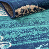 Oceanview Gardens Collection Area Rug - Marina Rectangle Navy Blue  lifestyle 9