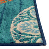 Oceanview Gardens Collection Area Rug - Marina Rectangle Navy Blue  lifestyle 10