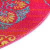 Oceanview Gardens Collection Area Rug - Marina Oval Rust Red  lifestyle 63