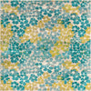 Oceanview Gardens Collection Area Rug -  Lagoon Square Blue  lifestyle 14