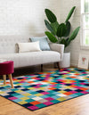 Oceanview Gardens Collection Area Rug -  Harbor Rectangle Multi  lifestyle 5