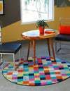 Oceanview Gardens Collection Area Rug -  Harbor Round Multi  lifestyle 27