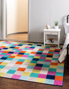 Oceanview Gardens Collection Area Rug -  Harbor Square Multi  lifestyle 26