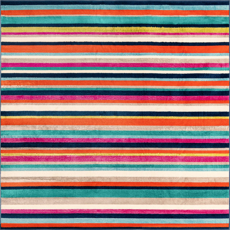Oceanview Gardens Collection Area Rug -  Dune Square Multi  lifestyle 22