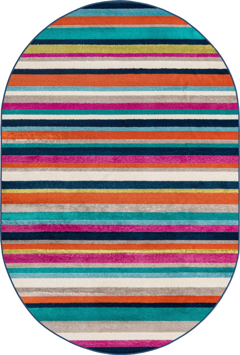 Oceanview Gardens Collection Area Rug -  Dune Oval Multi  lifestyle 23