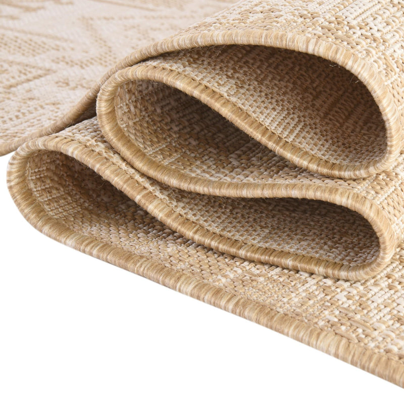 Tribal Terrace Treasures Collection Area Rug - Mayan Marina (Natural) Rectangle Natural  lifestyle 37