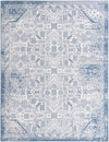 Tribal Terrace Treasures Collection Area Rug - Mayan Marina (Blue) Rectangle Blue Main