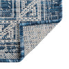 Tribal Terrace Treasures Collection Area Rug - Mayan Marina (Blue) Rectangle Blue  lifestyle 45
