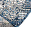 Tribal Terrace Treasures Collection Area Rug - Mayan Marina (Blue) Oval Blue  lifestyle 8