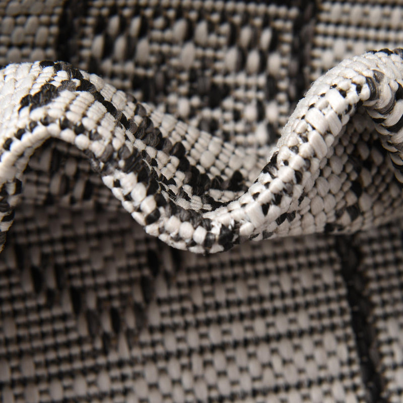 Tribal Terrace Treasures Collection Area Rug - Mayan Marina (Charcoal Gray) Runner Charcoal Gray  lifestyle 6