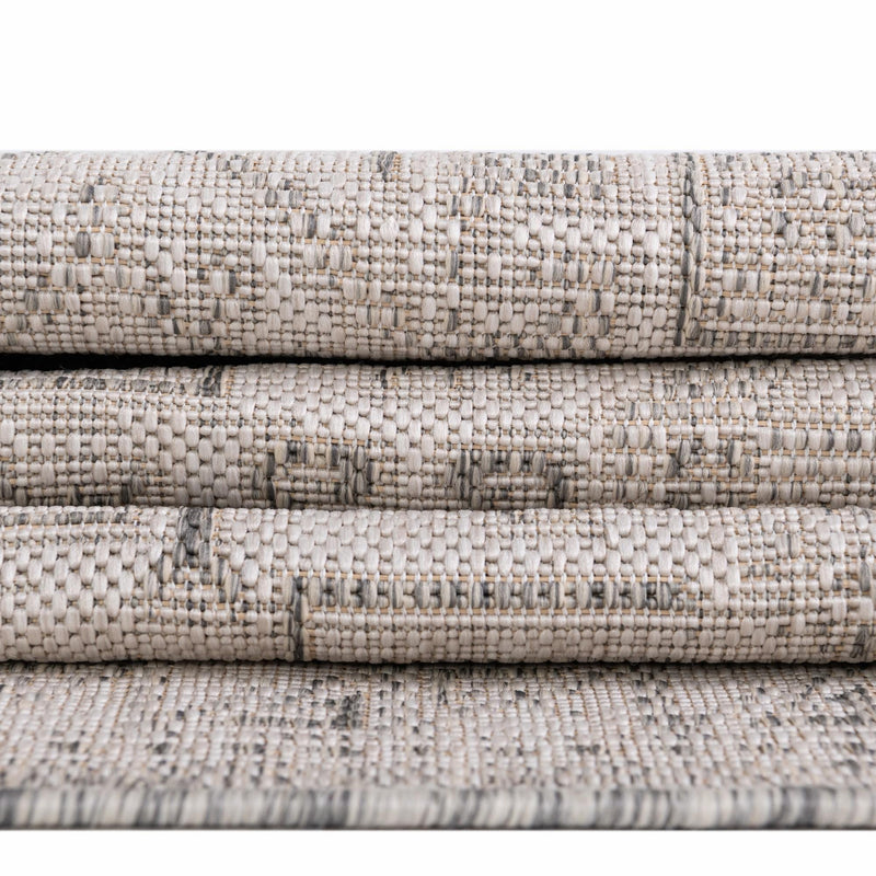 Tribal Terrace Treasures Collection Area Rug - Mayan Marina (Light Gray) Rectangle Light Gray  lifestyle 38