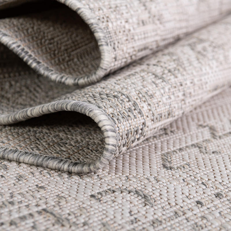 Tribal Terrace Treasures Collection Area Rug - Mayan Marina (Light Gray) Rectangle Light Gray  lifestyle 39