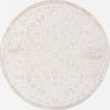 Tribal Terrace Treasures Collection Area Rug - Mayan Marina (Light Gray) Round Light Gray Main