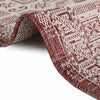 Tribal Terrace Treasures Collection Area Rug - Mayan Marina (Rust Red) Rectangle Rust Red  lifestyle 40