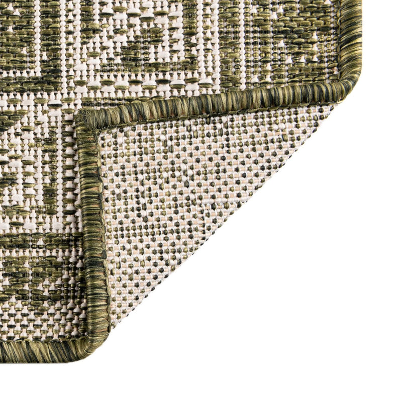 Tribal Terrace Treasures Collection Area Rug - Mayan Marina (Green) Rectangle Green  lifestyle 40