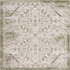 Tribal Terrace Treasures Collection Area Rug - Mayan Marina (Green) Square Green Main