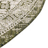 Tribal Terrace Treasures Collection Area Rug - Mayan Marina (Green) Oval Green  lifestyle 5