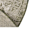 Tribal Terrace Treasures Collection Area Rug - Mayan Marina (Green) Oval Green  lifestyle 7