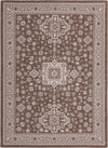 Tribal Terrace Treasures Collection Area Rug -  Incan Isle (Brown) Rectangle Brown  lifestyle 2