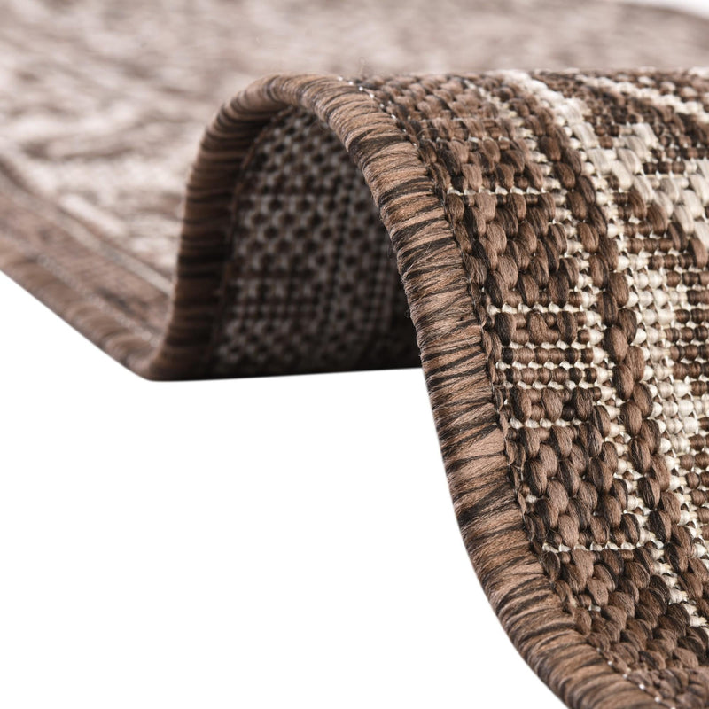 Tribal Terrace Treasures Collection Area Rug -  Incan Isle (Brown) Rectangle Brown  lifestyle 37