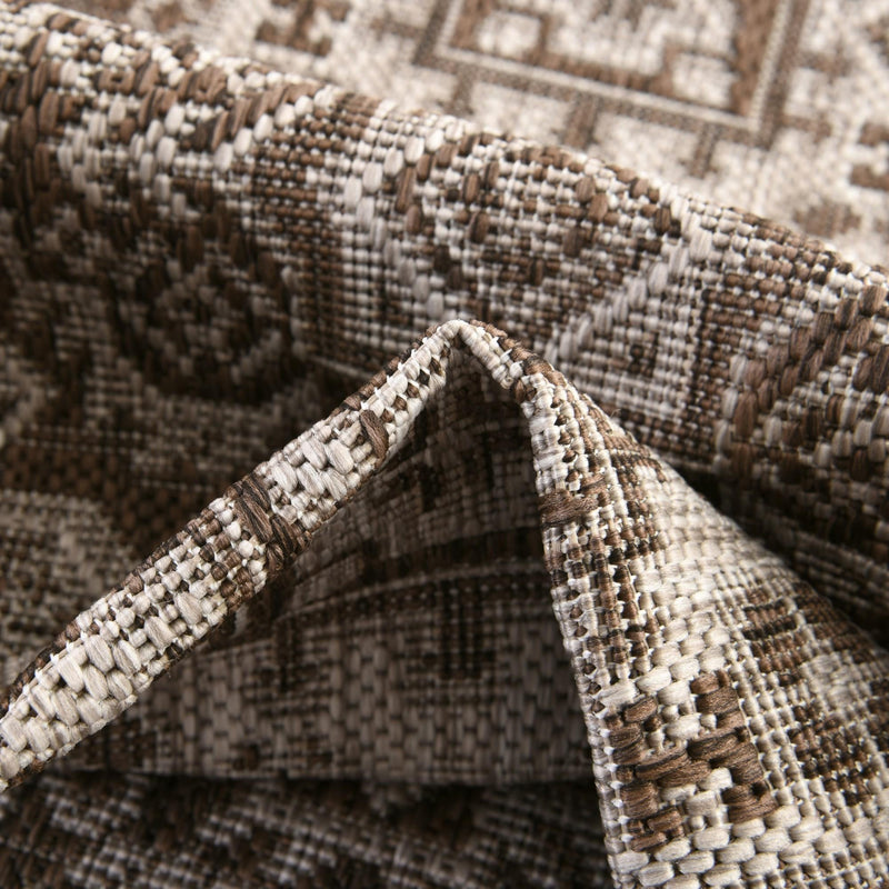 Tribal Terrace Treasures Collection Area Rug -  Incan Isle (Brown) Rectangle Brown  lifestyle 39