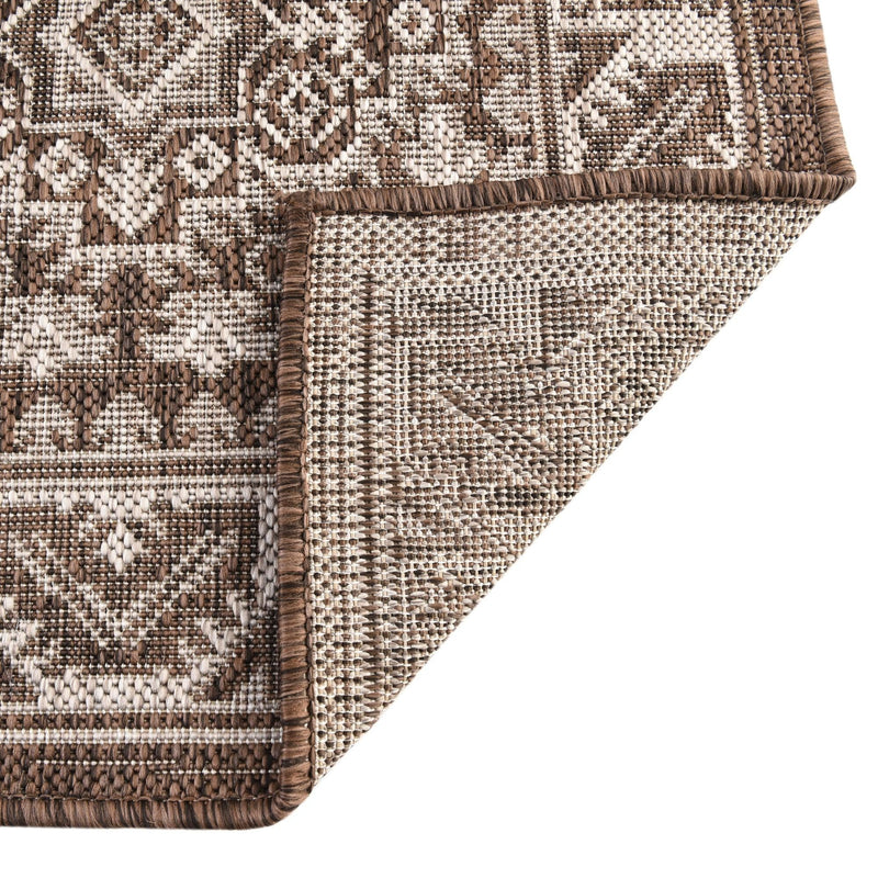 Tribal Terrace Treasures Collection Area Rug -  Incan Isle (Brown) Rectangle Brown  lifestyle 41