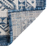 Tribal Terrace Treasures Collection Area Rug -  Incan Isle (Blue) Rectangle Blue  lifestyle 42