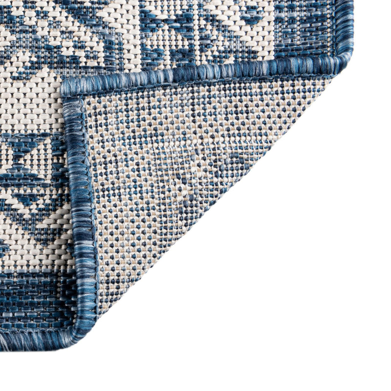 Tribal Terrace Treasures Collection Area Rug -  Incan Isle (Blue) Rectangle Blue  lifestyle 42