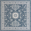 Tribal Terrace Treasures Collection Area Rug -  Incan Isle (Blue) Square Blue Main
