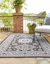 Tribal Terrace Treasures Collection Area Rug -  Incan Isle (Charcoal Gray) Rectangle Charcoal Gray  lifestyle 2