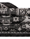 Tribal Terrace Treasures Collection Area Rug -  Incan Isle (Charcoal Gray) Rectangle Charcoal Gray  lifestyle 40