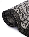 Tribal Terrace Treasures Collection Area Rug -  Incan Isle (Charcoal Gray) Octagon Charcoal Gray  lifestyle 15