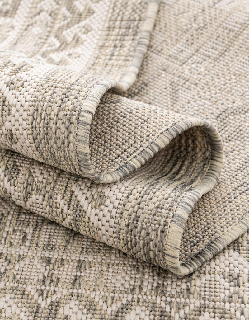 Tribal Terrace Treasures Collection Area Rug -  Incan Isle (Light Gray) Rectangle Light Gray  lifestyle 39