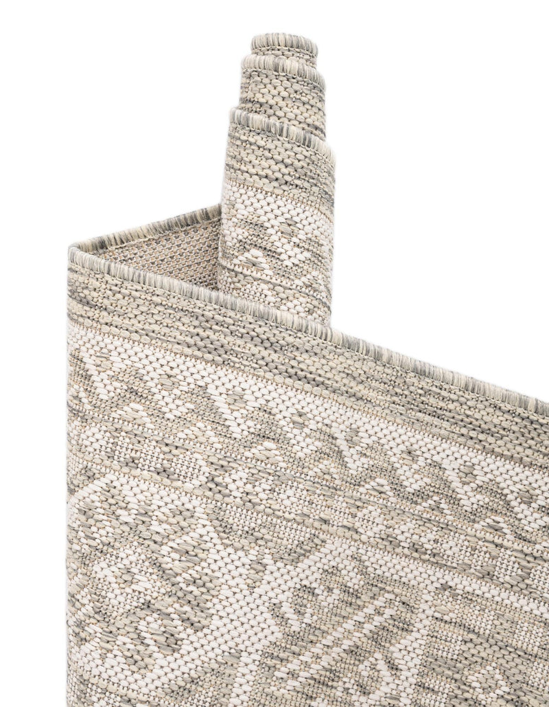Tribal Terrace Treasures Collection Area Rug -  Incan Isle (Light Gray) Rectangle Light Gray  lifestyle 41