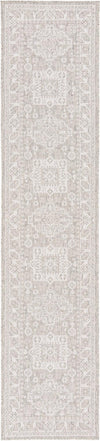 Tribal Terrace Treasures Collection Area Rug -  Incan Isle (Light Gray) Runner Light Gray Main