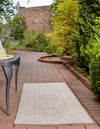 Tribal Terrace Treasures Collection Area Rug -  Incan Isle (Light Gray) Runner Light Gray  lifestyle 2