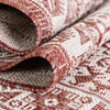 Tribal Terrace Treasures Collection Area Rug -  Incan Isle (Rust Red) Rectangle Rust Red  lifestyle 44
