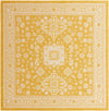 Tribal Terrace Treasures Collection Area Rug -  Incan Isle (Yellow) Square Yellow Main