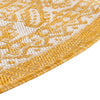 Tribal Terrace Treasures Collection Area Rug -  Incan Isle (Yellow) Oval Yellow  lifestyle 5