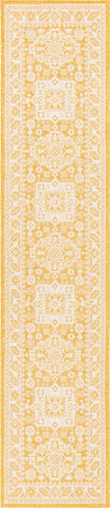 Tribal Terrace Treasures Collection Area Rug -  Incan Isle (Yellow) Runner Yellow Main