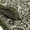Tribal Terrace Treasures Collection Area Rug -  Incan Isle (Green) Rectangle Green  lifestyle 6